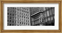 Framed Low angle view of office buildings, San Francisco, California