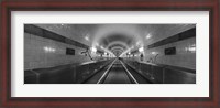 Framed Underground walkway, Old Elbe Tunnel, Hamburg, Germany