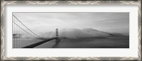 Framed Golden Gate Bridge and Fog San Francisco CA