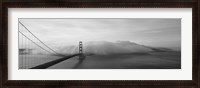 Framed Golden Gate Bridge and Fog San Francisco CA