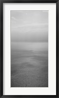 Framed Reflection of clouds on water, Lake Geneva, Switzerland (black and white)