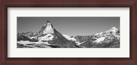Framed Matterhorn Switzerland in Black and White
