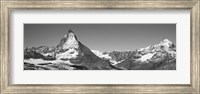 Framed Matterhorn Switzerland in Black and White