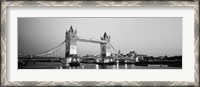 Framed Tower Bridge London England (Black and White)