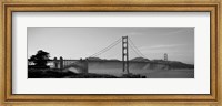 Framed Golden Gate Bridge in Black and White