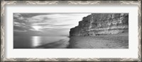 Framed Rock formations on the beach, Burton Bradstock, Dorset, England