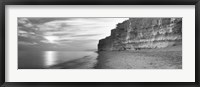 Framed Rock formations on the beach, Burton Bradstock, Dorset, England