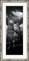 Framed Big Ben, London, England, United Kingdom (black and white)
