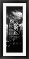 Framed Big Ben, London, England, United Kingdom (black and white)
