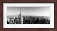 Framed Empire State Building, Manhattan, New York City (black & white)