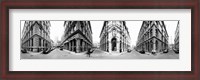 Framed 360 degree view of a city, Montreal, Quebec, Canada