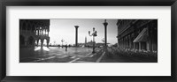 Framed Saint Mark Square in Black and White, Venice, Italy