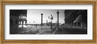 Framed Saint Mark Square in Black and White, Venice, Italy