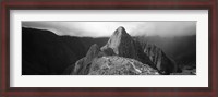 Framed Ruins, Machu Picchu, Peru (black and white)