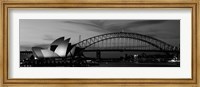Framed Australia, Sydney (black and white)