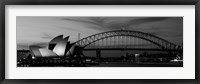 Framed Australia, Sydney (black and white)