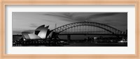 Framed Australia, Sydney (black and white)