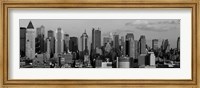 Framed Manhattan Skyline in Black and White