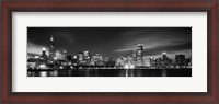 Framed Black and white view of Chicago, Illinois