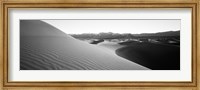 Framed Sunrise at Stovepipe Wells, Death Valley, California (black & white)