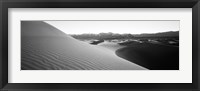 Framed Sunrise at Stovepipe Wells, Death Valley, California (black & white)