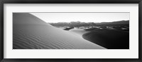 Framed Sunrise at Stovepipe Wells, Death Valley, California (black & white)