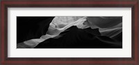 Framed Antelope Canyon, Arizona (black & white)