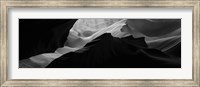 Framed Antelope Canyon, Arizona (black & white)