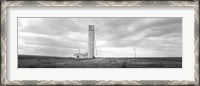 Framed Barn near a silo in a field, Texas Panhandle, Texas, USA