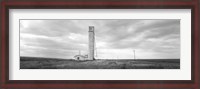 Framed Barn near a silo in a field, Texas Panhandle, Texas, USA