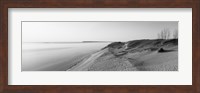 Framed Sand dunes at the lakeside, Sleeping Bear Dunes National Lakeshore, Lake Michigan, Michigan, USA