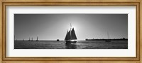 Framed Sailboat, Key West, Florida, USA
