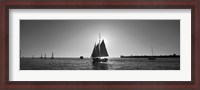 Framed Sailboat, Key West, Florida, USA