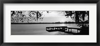 Framed Lake Whippoorwill, Sunrise, Florida (black & white)