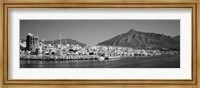 Framed Boats at a harbor, Puerto Banus, Marbella, Costa Del Sol, Andalusia, Spain