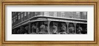 Framed Black and white view of Jackson Square, French Quarter, New Orleans, Louisiana