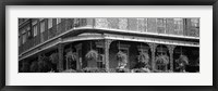Framed Black and white view of Jackson Square, French Quarter, New Orleans, Louisiana