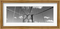Framed Brooklyn Bridge in Black and White