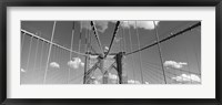 Framed Brooklyn Bridge in Black and White