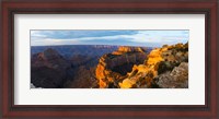 Framed Wotans Throne from Cape Royal, North Rim, Grand Canyon National Park, Arizona, USA