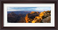 Framed Wotans Throne from Cape Royal, North Rim, Grand Canyon National Park, Arizona, USA