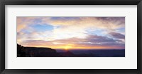 Framed Sunrise on the Colorado Plateau from Cape Royal, North Rim, Grand Canyon National Park, Arizona, USA