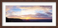 Framed Sunrise on the Colorado Plateau from Cape Royal, North Rim, Grand Canyon National Park, Arizona, USA