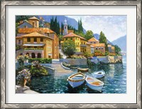 Framed Lake Como Landing