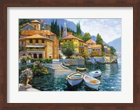 Framed Lake Como Landing