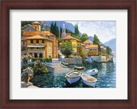 Framed Lake Como Landing