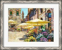 Framed Siena Flower Market