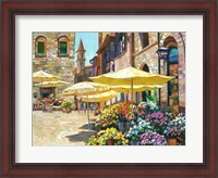Framed Siena Flower Market
