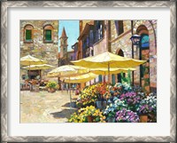 Framed Siena Flower Market