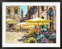 Framed Siena Flower Market
